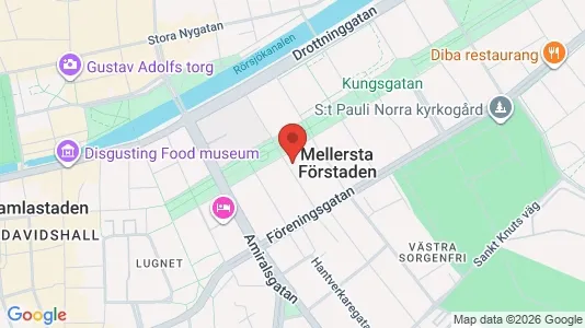 Apartments for rent i Malmö City - kort over placeringen