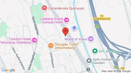 Apartments for rent i Johanneberg - kort over placeringen