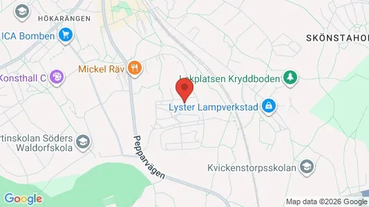 Apartments for rent i Stockholm South - kort over placeringen