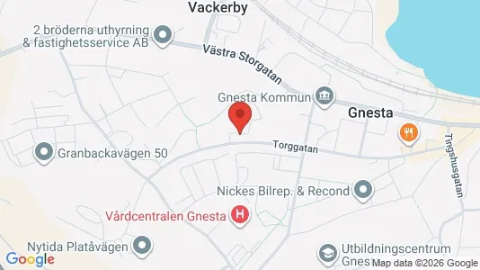 Apartments for rent i Gnesta - kort over placeringen