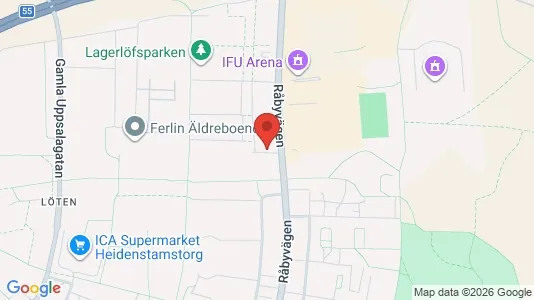 Apartments for rent i Uppsala - kort over placeringen