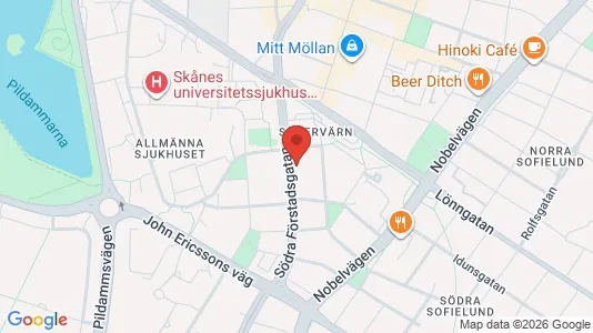Apartments for rent i Malmö City - kort over placeringen