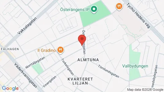 Apartments for rent i Uppsala - kort over placeringen