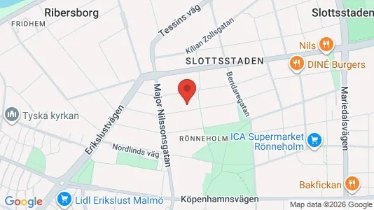Apartments for rent i Malmö City - kort over placeringen