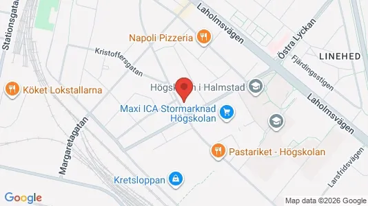 Apartments for rent i Halmstad - kort over placeringen