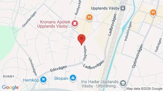 Apartments for rent i Upplands Väsby - kort over placeringen