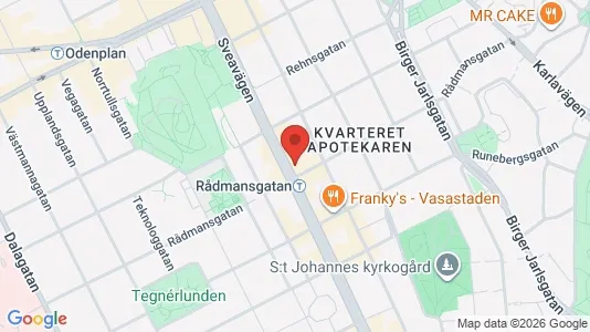 Apartments for rent i Vasastan - kort over placeringen