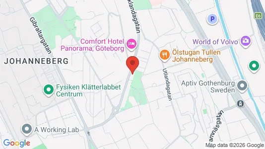 Apartments for rent i Johanneberg - kort over placeringen