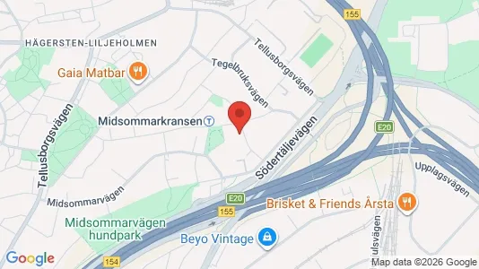 Apartments for rent i Stockholm South - kort over placeringen
