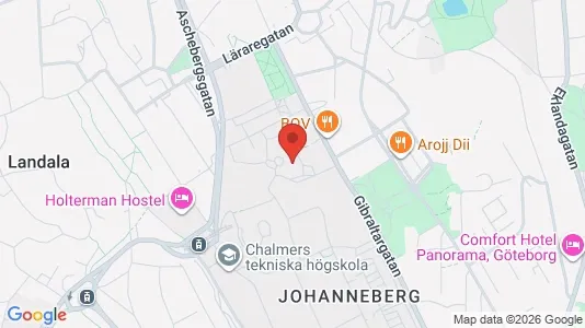 Apartments for rent i Johanneberg - kort over placeringen