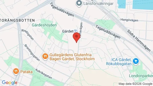 Apartments for rent i Gärdet/Djurgården - kort over placeringen