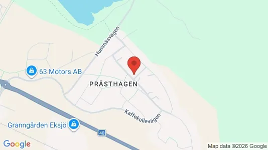 Apartments for rent i Eksjö - kort over placeringen