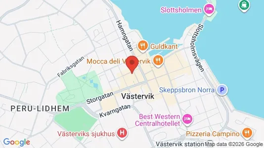 Apartments for rent i Västervik - kort over placeringen