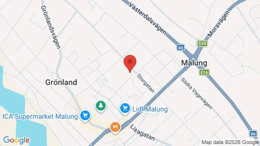 Apartments for rent i Malung-Sälen - kort over placeringen
