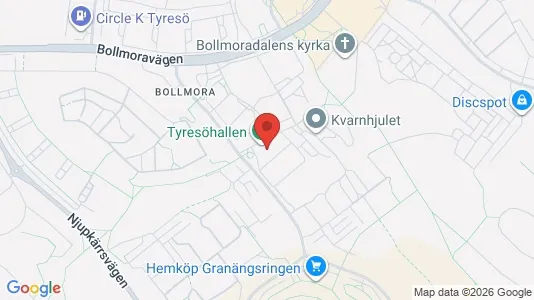 Apartments for rent i Tyresö - kort over placeringen