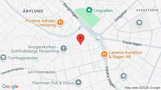 Apartments for rent i Linköping - kort over placeringen
