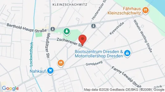 Apartments for rent i Dresden - kort over placeringen