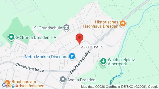 Apartments for rent i Dresden - kort over placeringen
