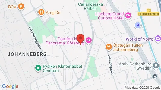 Apartments for rent i Johanneberg - kort over placeringen