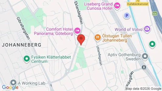 Apartments for rent i Johanneberg - kort over placeringen