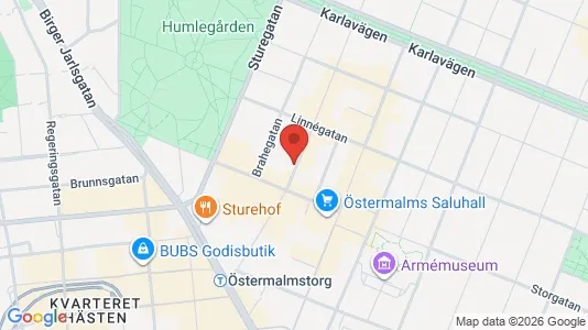 Apartments for rent i Östermalm - kort over placeringen