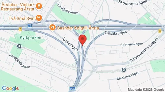 Apartments for rent i Hammarbyhamnen - kort over placeringen