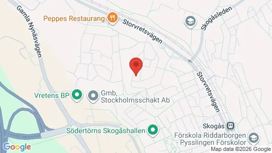 Apartments for rent i Huddinge - kort over placeringen