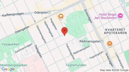 Apartments for rent i Vasastan - kort over placeringen