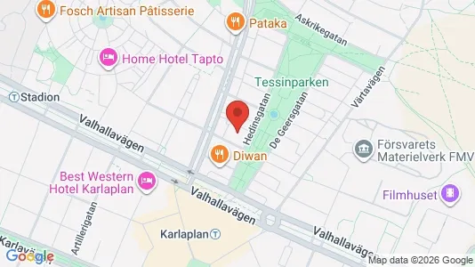 Apartments for rent i Gärdet/Djurgården - kort over placeringen