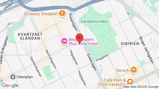 Apartments for rent i Vasastan - kort over placeringen