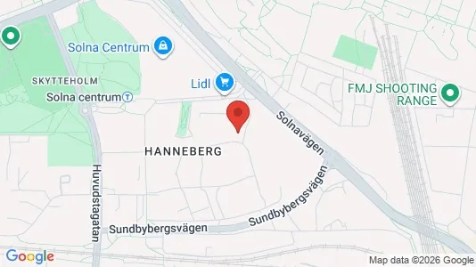Apartments for rent i Solna - kort over placeringen