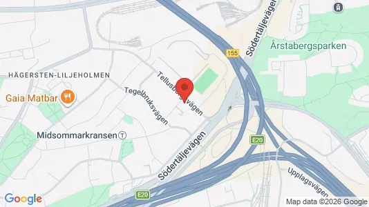 Apartments for rent i Stockholm South - kort over placeringen