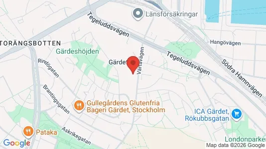 Apartments for rent i Gärdet/Djurgården - kort over placeringen