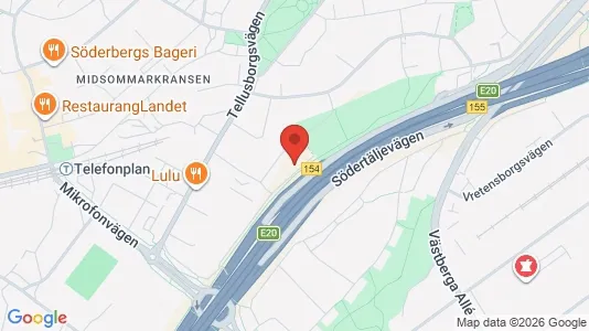 Apartments for rent i Stockholm South - kort over placeringen