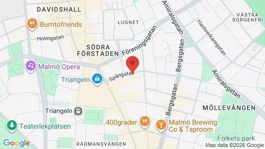 Apartments for rent i Malmö City - kort over placeringen