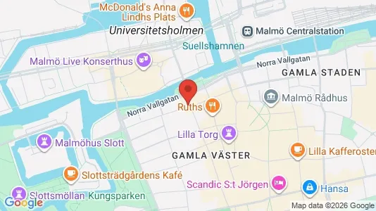 Apartments for rent i Malmö City - kort over placeringen