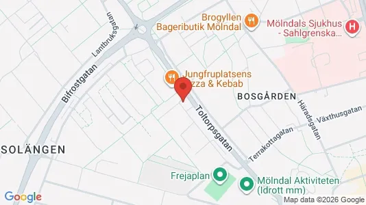 Apartments for rent i Mölndal - kort over placeringen