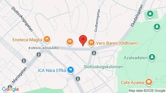 Apartments for rent i Majorna-Linné - kort over placeringen