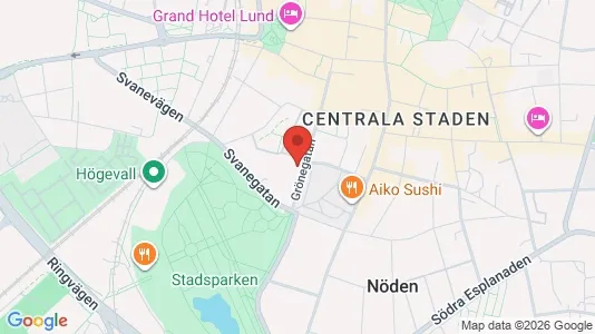 Apartments for rent i Lund - kort over placeringen