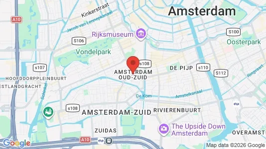 Apartments for rent i Amsterdam Oud-Zuid - kort over placeringen