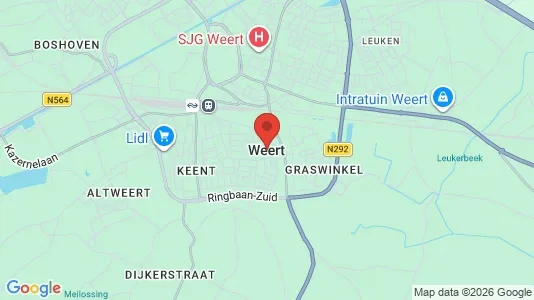 Houses for rent i Weert - kort over placeringen