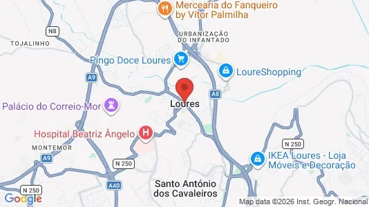 Apartments for rent i Loures - kort over placeringen