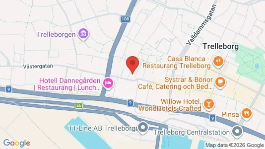 Apartments for rent i Trelleborg - kort over placeringen