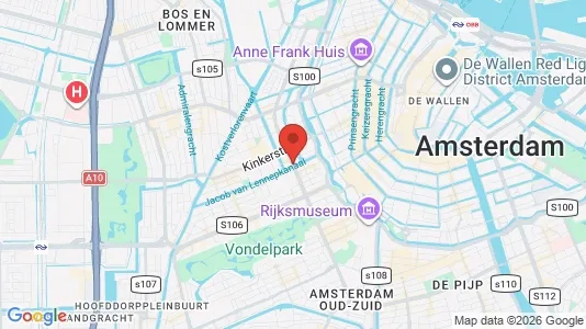 Apartments for rent i Amsterdam Oud-West - kort over placeringen