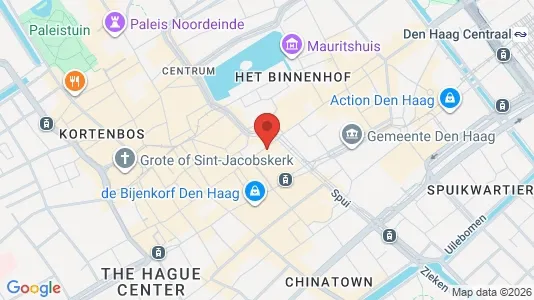 Apartments for rent i The Hague Centrum - kort over placeringen