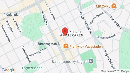 Apartments for rent i Vasastan - kort over placeringen