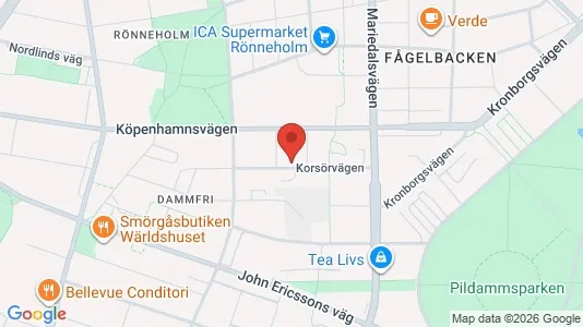 Apartments for rent i Malmö City - kort over placeringen