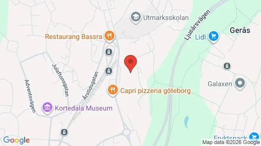 Apartments for rent i Gothenburg East - kort over placeringen