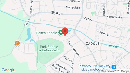 Apartments for rent i Katowice - kort over placeringen