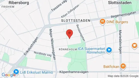 Apartments for rent i Malmö City - kort over placeringen
